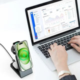 3 in 1 Magnetic Wireless Charging Station MagSafe Charger Stand
