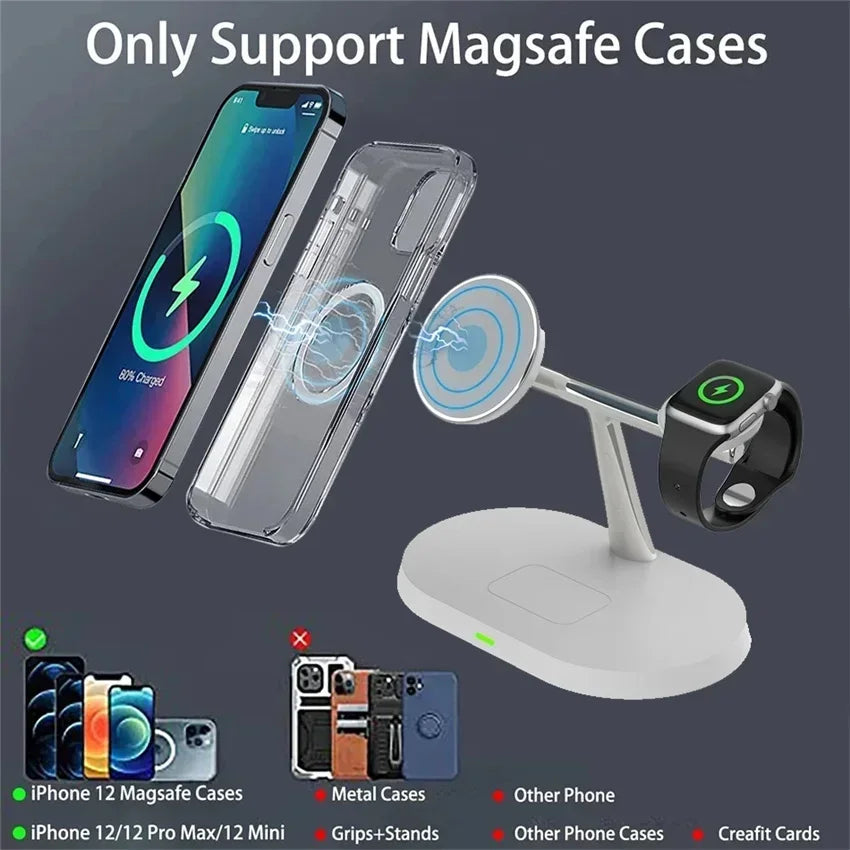 3 in 1 Magnetic 100W Wireless Charger Stand