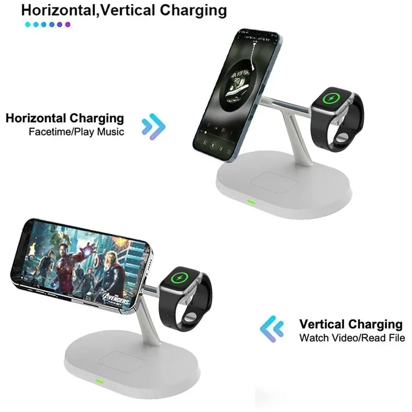 3 in 1 Magnetic 100W Wireless Charger Stand