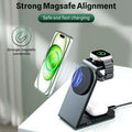 3 in 1 Magnetic Wireless Charging Station MagSafe Charger Stand