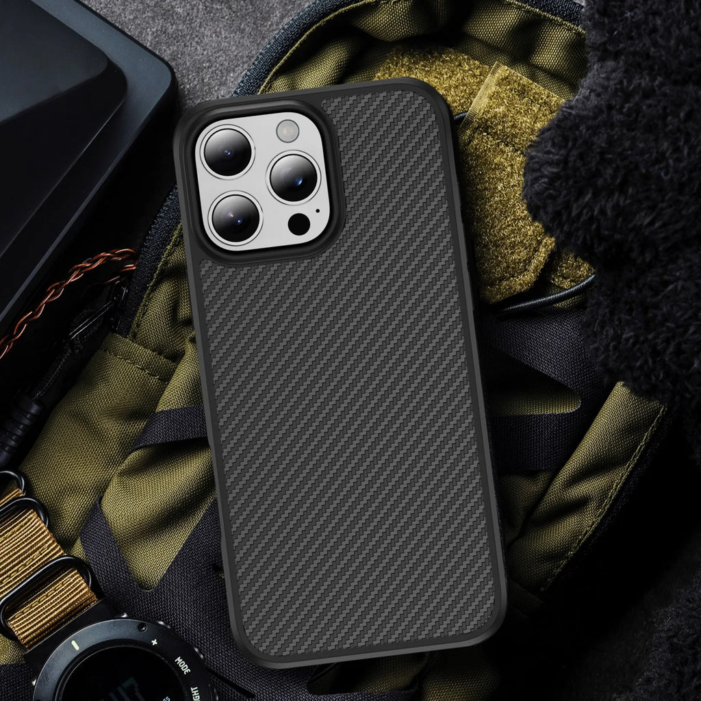 Carbon Fiber Textured Plastic Case