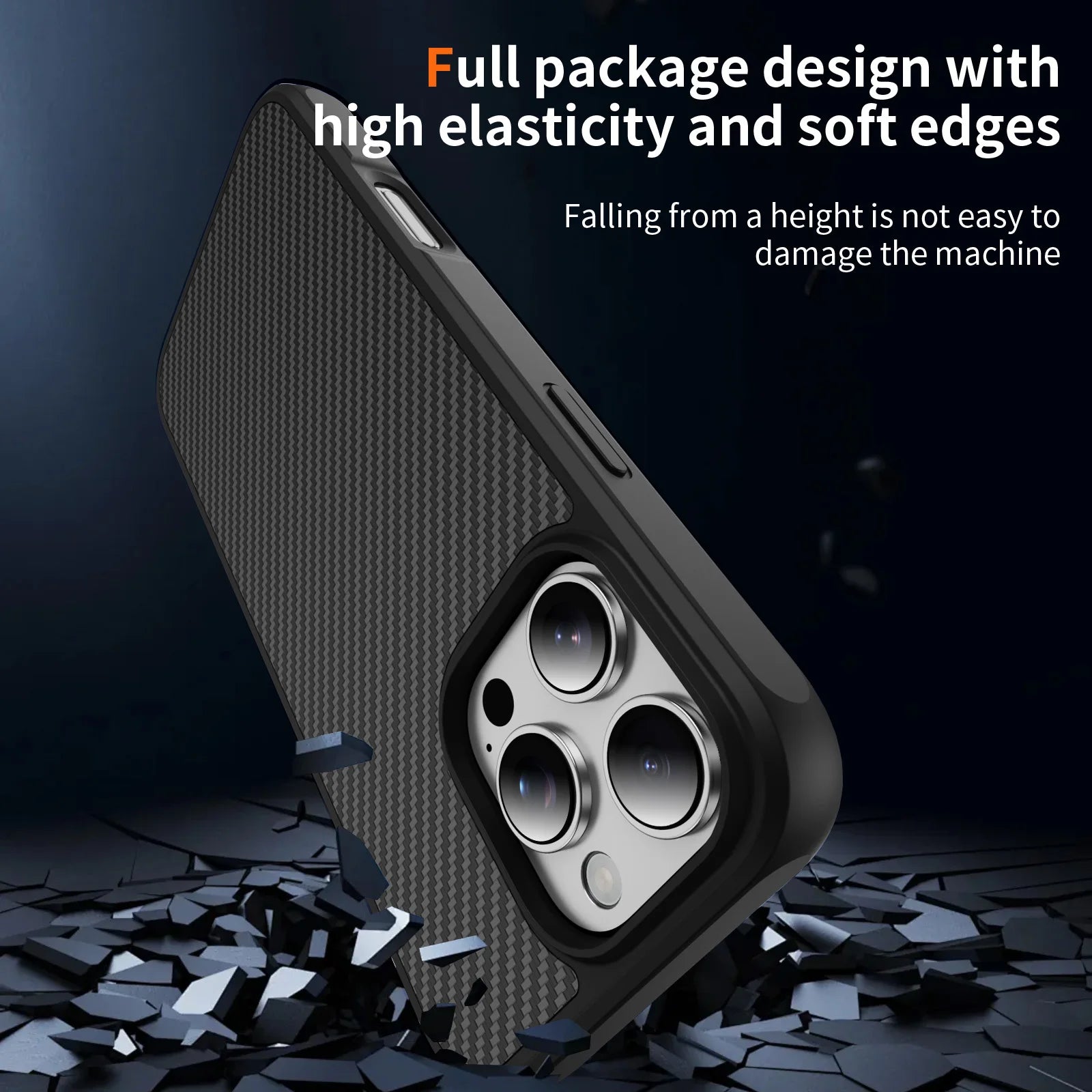 Carbon Fiber Textured Plastic Case