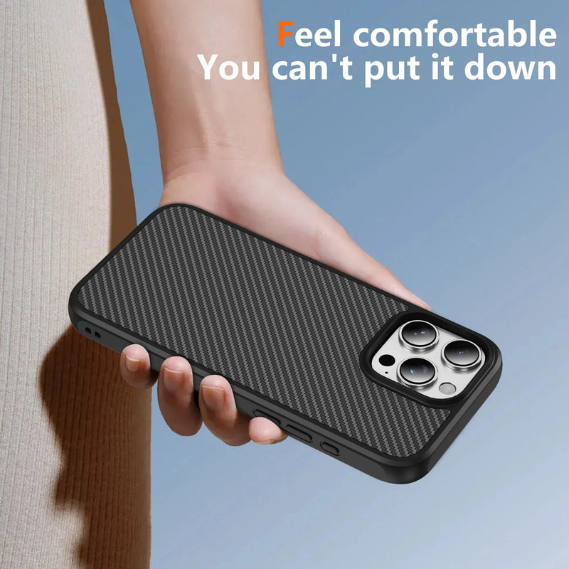 Carbon Fiber Textured Plastic Case