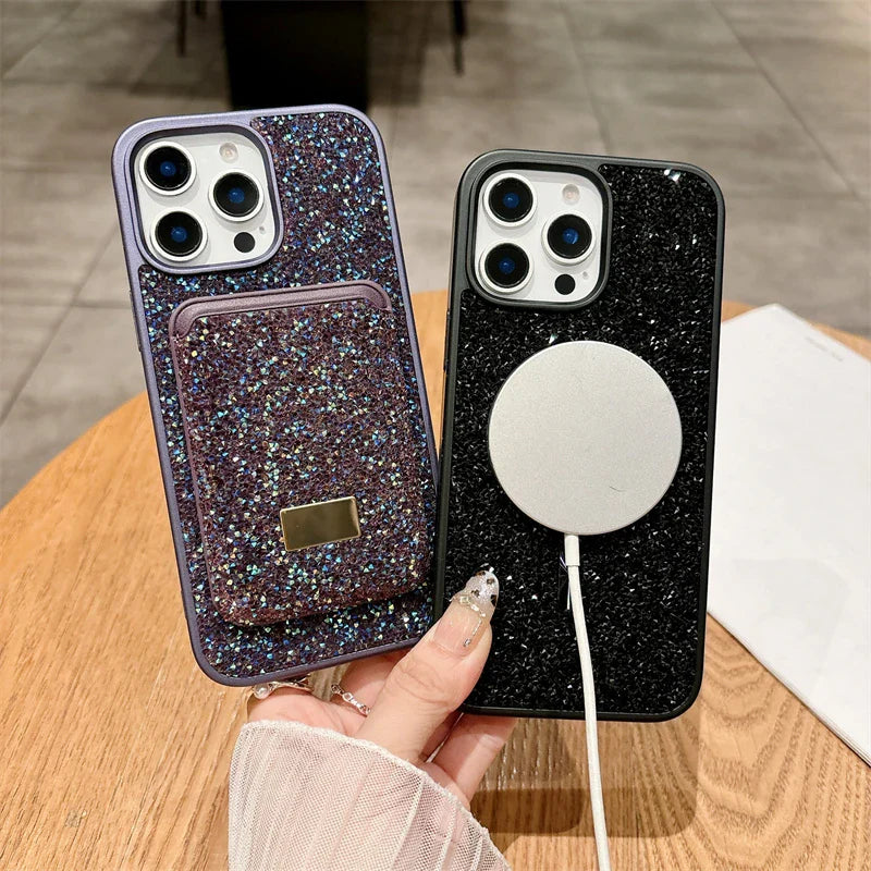 Diamond Magnetic Card Case