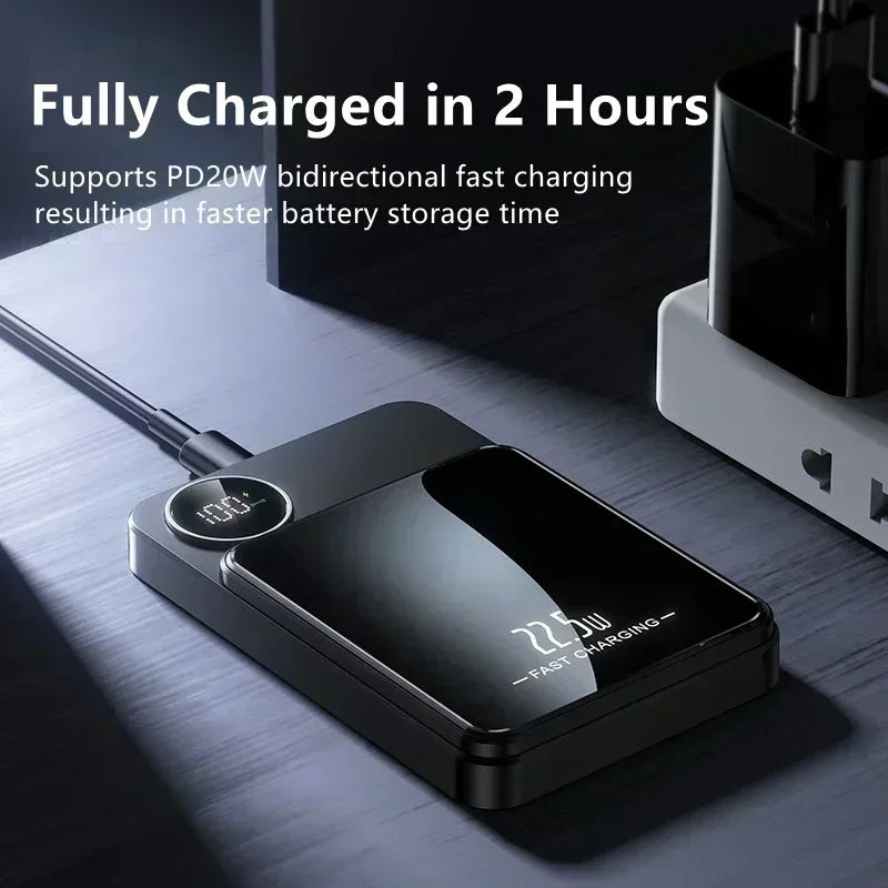 MagSafe Power Bank - 15W Magnetic Wireless Charger with PD Fast Charge