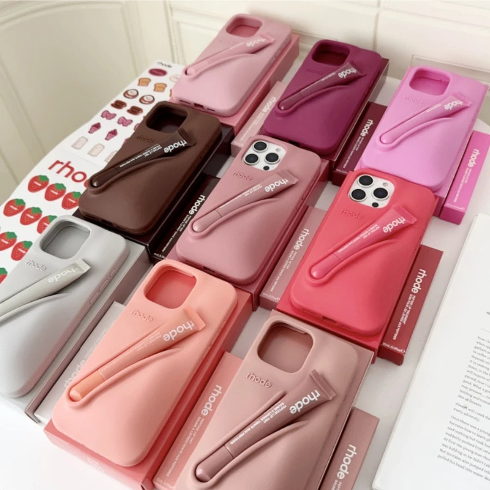RHODE Liquid Silicone Lipstick Holder iPhone Case