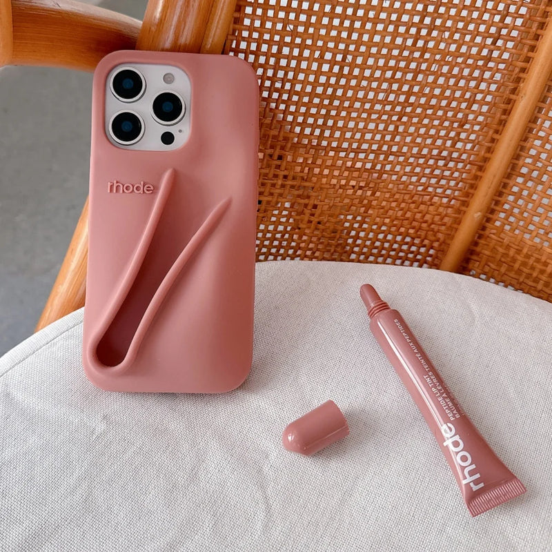 RHODE Liquid Silicone Lipstick Holder iPhone Case
