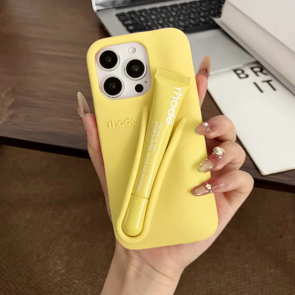 RHODE Liquid Silicone Lipstick Holder iPhone Case