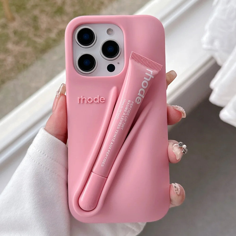 RHODE Liquid Silicone Lipstick Holder iPhone Case