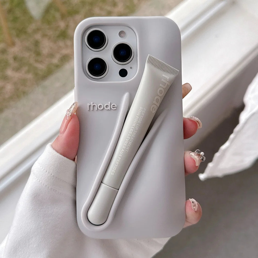 RHODE Liquid Silicone Lipstick Holder iPhone Case