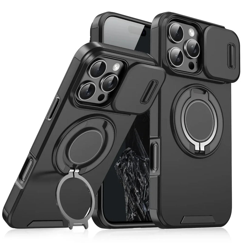 Heavy-Duty Rugged Armor Magnetic Bracket Case
