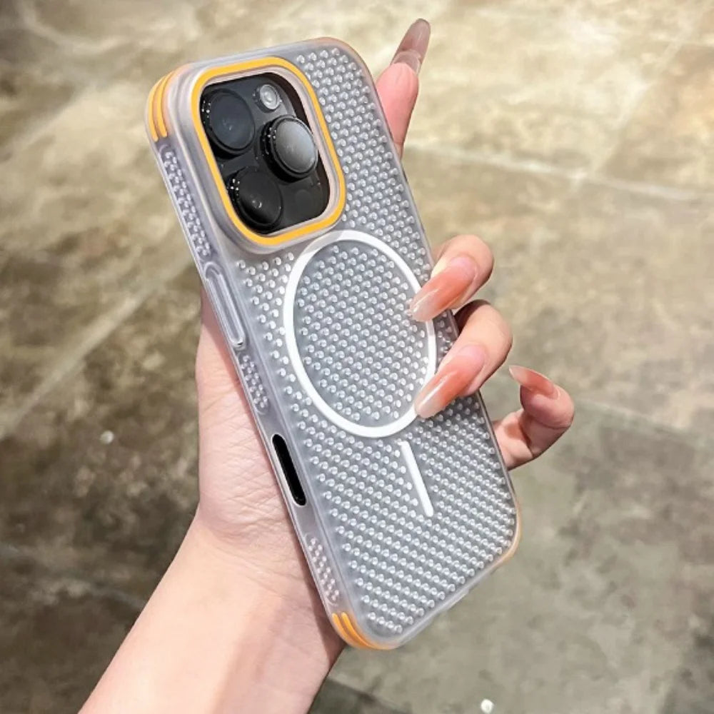 Iphone 12-17 Series Ultra Thin Cooling Wireless Charge Case