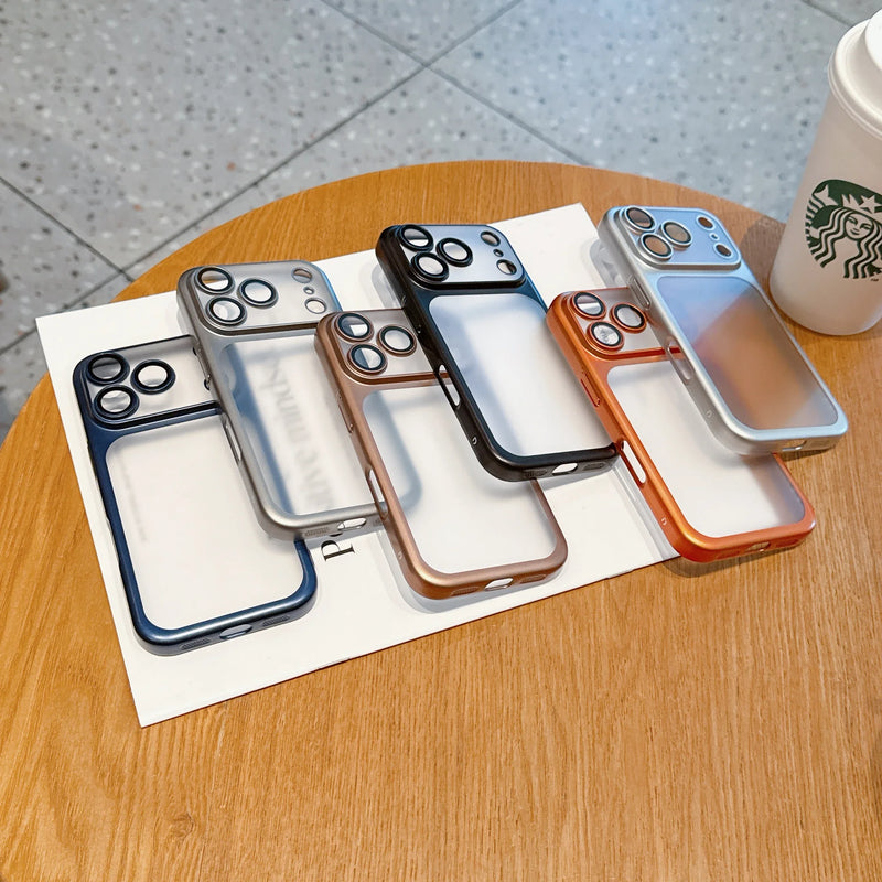 Transparent Plating Frame Case