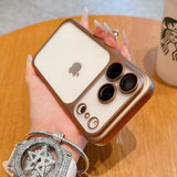 Transparent Plating Frame Case