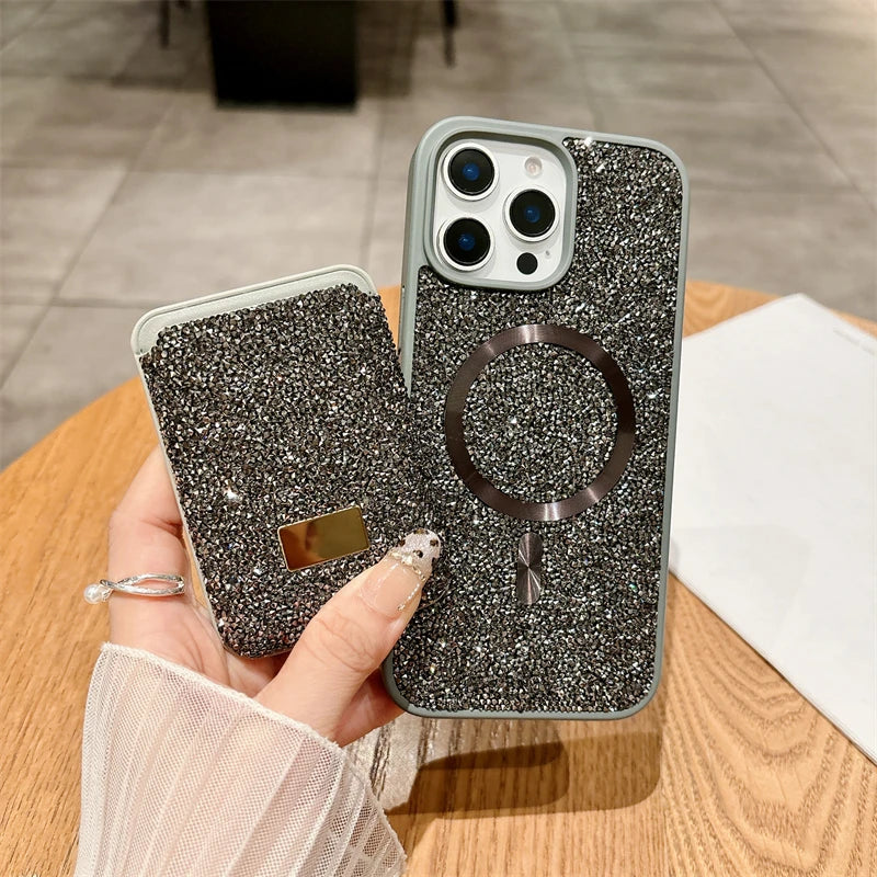 Diamond Magnetic Card Case