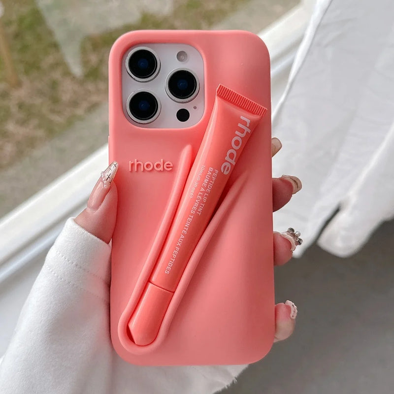 RHODE Liquid Silicone Lipstick Holder iPhone Case