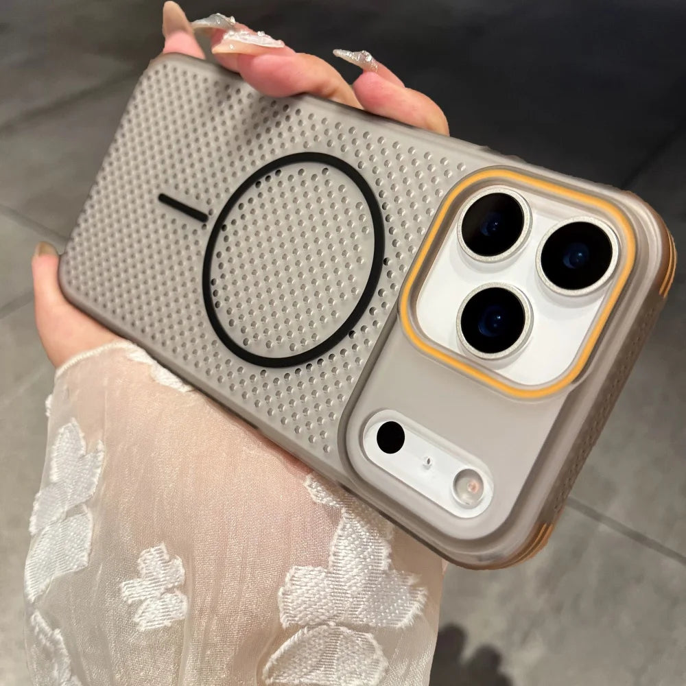Iphone 12-17 Series Ultra Thin Cooling Wireless Charge Case