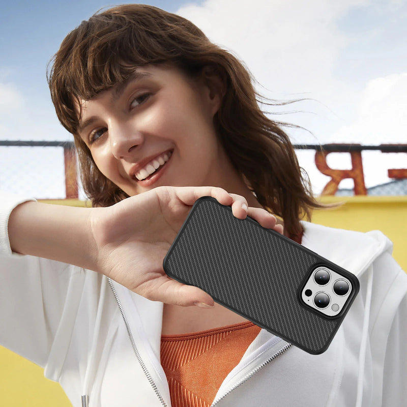 Carbon Fiber Textured Plastic Case