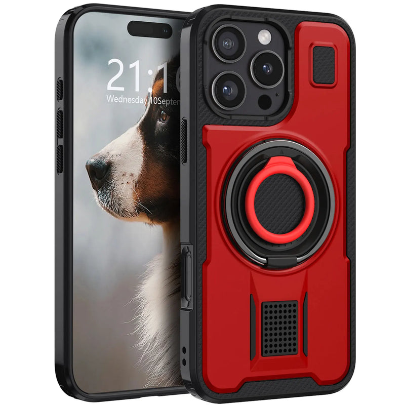 Shockproof Double Ring Kickstand Case