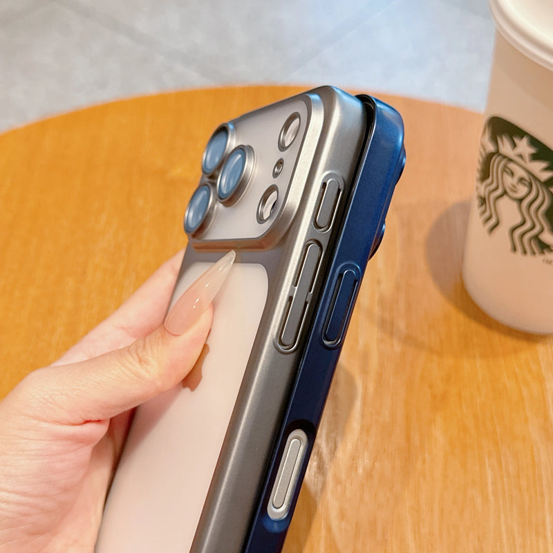 Transparent Plating Frame Case