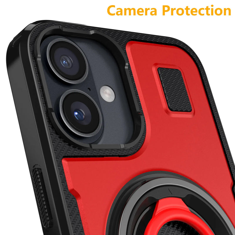 Shockproof Double Ring Kickstand Case