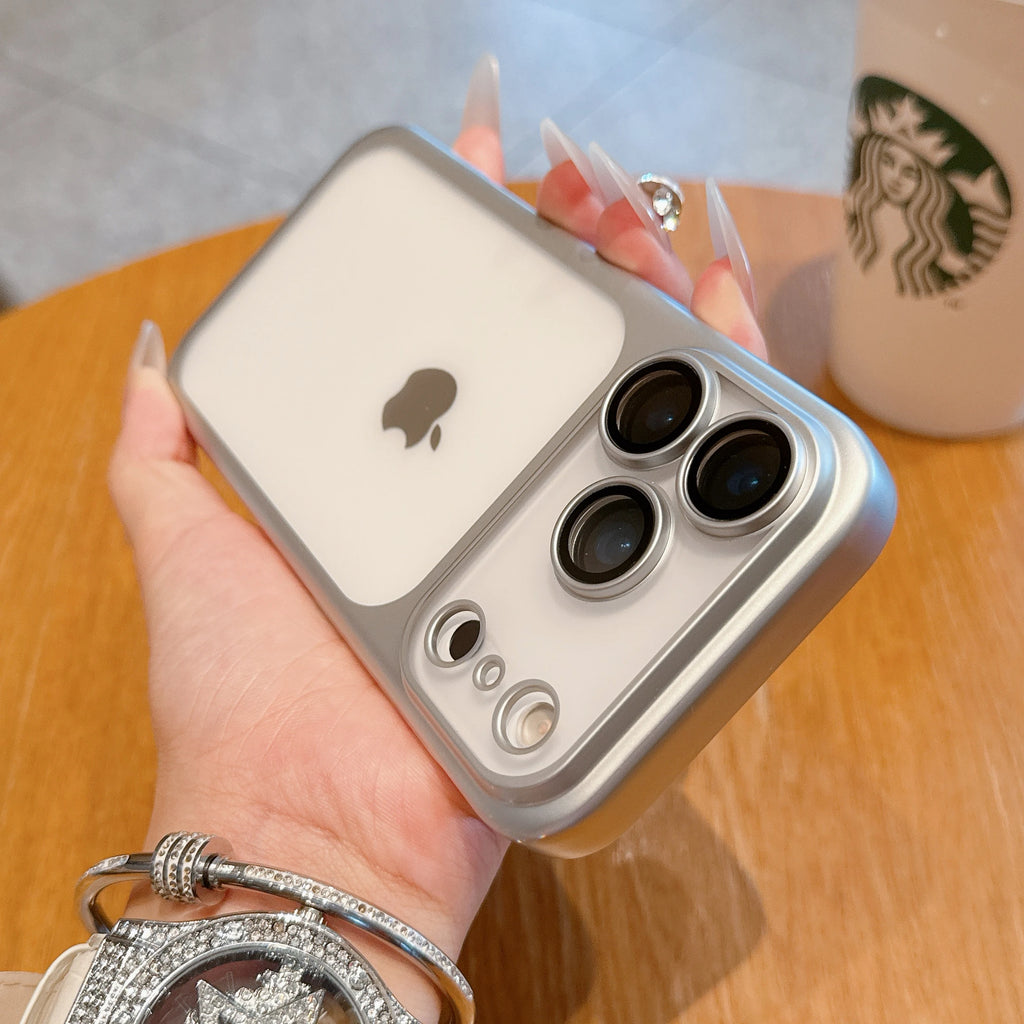 Transparent Plating Frame Case