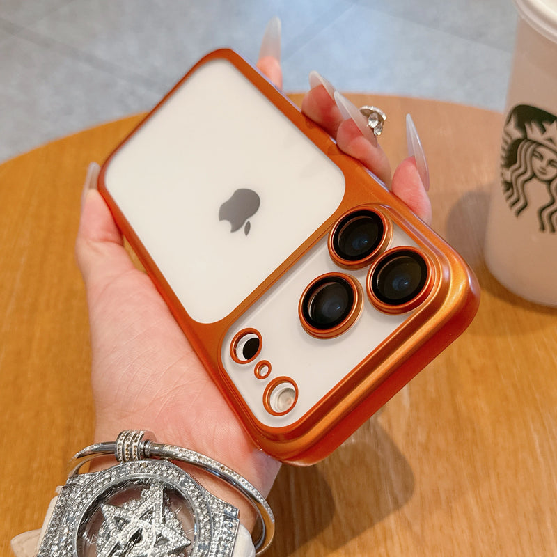 Transparent Plating Frame Case