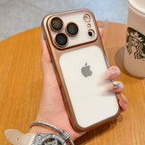 Transparent Plating Frame Case