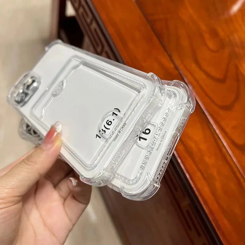 Transparent card holder Case