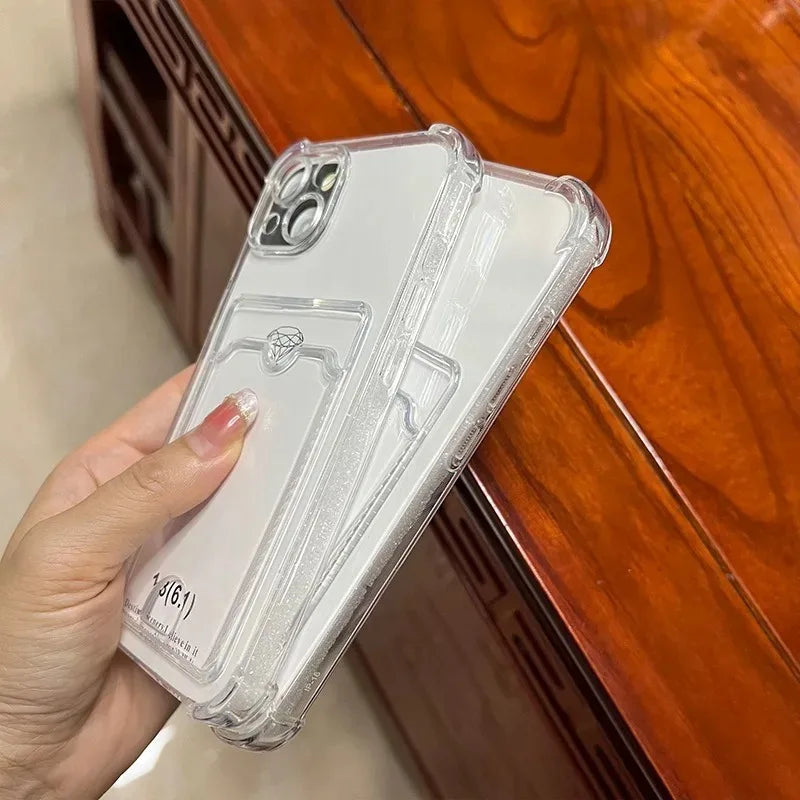 Transparent card holder Case